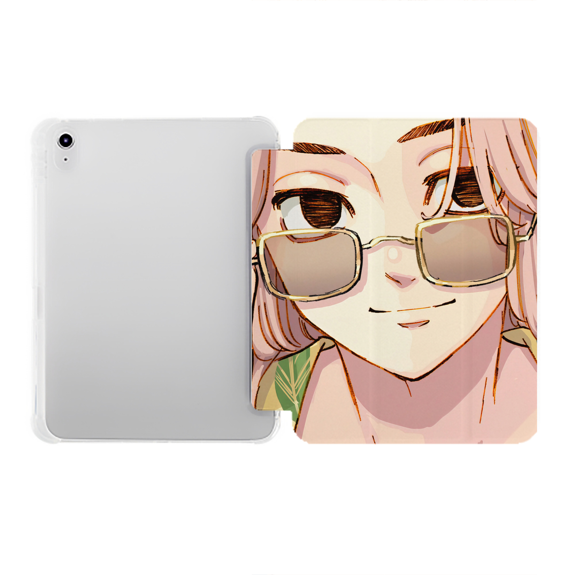 （画像用） 東京リベンジャーズ Tokyo Revengers IPad ケース ペン収納付き 三つ折りスタンド PUレザー×シリコン 対応機種9.5/10.5/10.9インチ